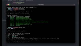 commitizen demonstration