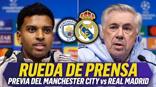 🚨RUEDA de PRENSA COMPLETA de RODRYGO y CARLO ANCELOTTI: PREVIA MANCHESTER CITY vs REAL MADRID