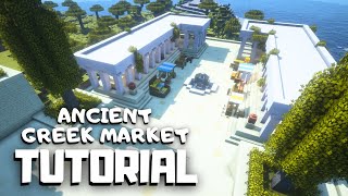 Minecraft: How to Build a Ancient Greek Market (Ancient City Tutorial)