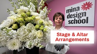 DIY Large Floral Arrangements for Funerals, Churches, or Stages