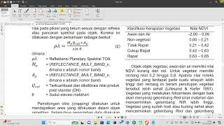 Koreksi Radiometrik Menggunakan ArcGIS