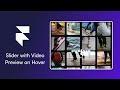 Create a Slider with Hover Video Preview | @Framer  Tutorial (No Code)
