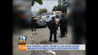 Embajador de Guatemala en México involucrado en accidente