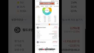 2024.10.27 알트코인 3천만원 투자 현황 62일차