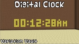 Minecraft Bukkit Plugin - Digital Clock - Automatically Updating Clock!