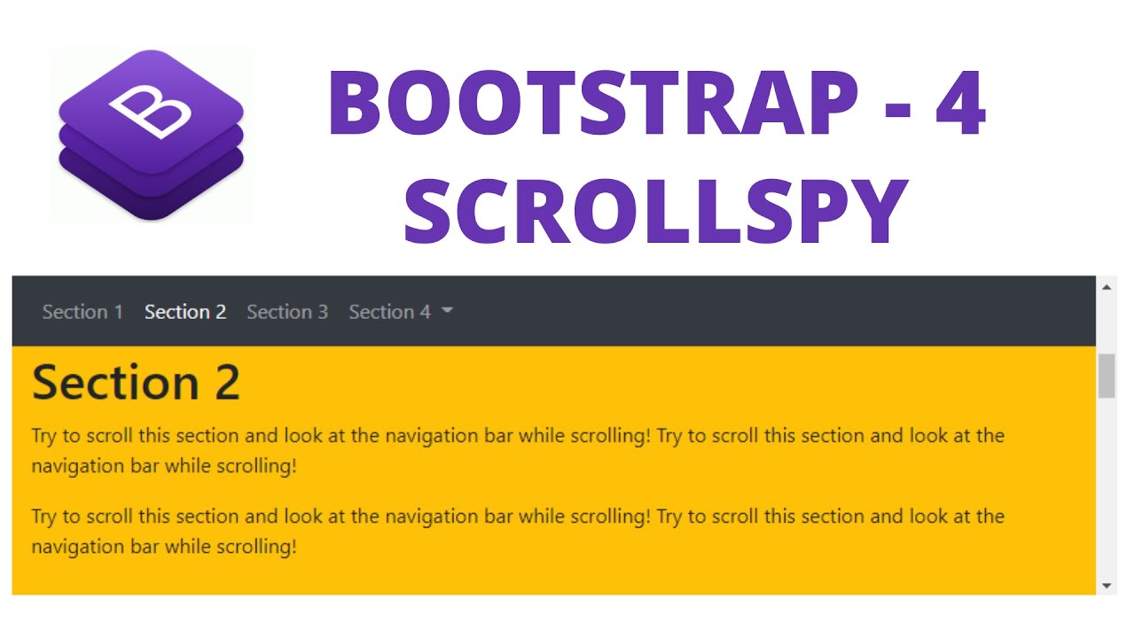 Bootstrap Scrollspy In Hindi | Bootstrap 4 Tutorial For Beginners In ...