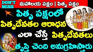 పితృపక్షంలో పితృ దేవతల ఆరాధన  |  Pitru Paksham  | Mahalaya Paksham   పితృ దోషం  | Garuda Puranam