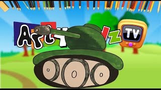 How to Draw a Tank (Watch it fire it's Cannon) Kids Art