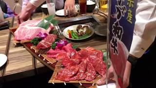 俺の焼肉 銀座四丁目，A5黑毛和牛「豪華大船全牛拼盤」