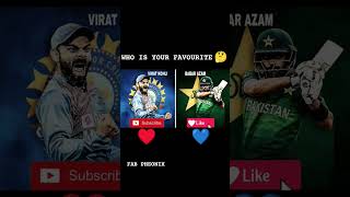 Babar Azam VS Virat Kohli who is your favourite cricketer 🤔 #shorts #viratkohli #babarazam #indvspak