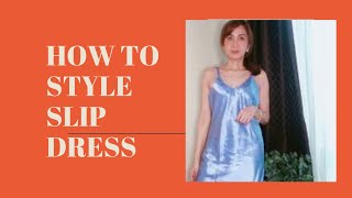 6 WAYS TO WEAR AND STYLE SATIN SLIP DRESS | Pangtulog Na Pwedeng Pang Labas At Pwede Din Pamasko😍