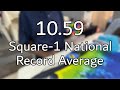 10.59 Square-1 National Record Average (including 8.83 NR single) (Bright Sun Open 2023)