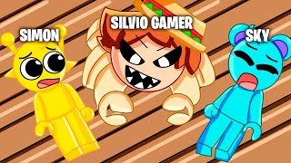 ¡SILVIO GAMER y los SPRUNKIS sobreviven a una ARAÑA SPRUNKI MALVADA en Roblox!