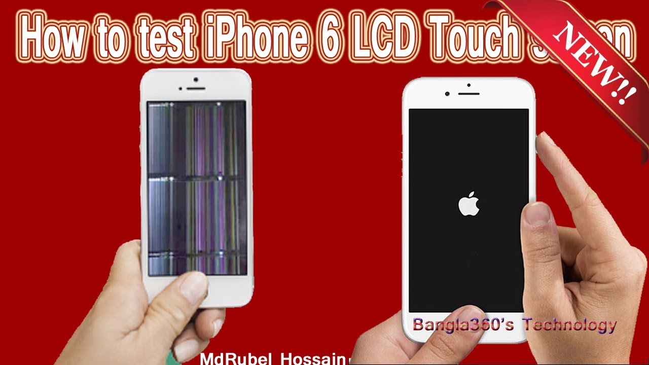 How To Test Iphone 6 Lcd Touchscreen Display Check Youtube