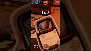 1v3 clutch 🔥#r6 #rainbowsixsiege #fyp #shorts