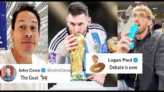 Famous People Reaction On Messi Winning The World Cup - Khabib, Seth rollisns, Logan WWE