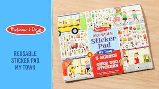 Melissa & Doug Reusable My Town Sticker Pad