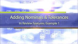 CAM2 Measure training : Adding Nominal and Tolerance Content Example 1 (4.0 \u0026 X)