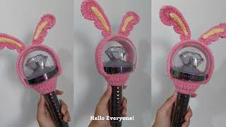 CARATBONG CROCHET COVER TUTORIAL | Seventeen Lightstick (toram version)