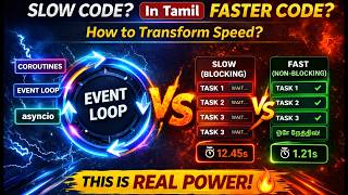 Async Programming in Python Explained Simply in Tamil | Async vs Threads | Adi Explains