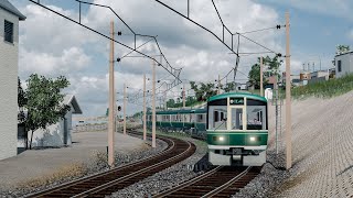 【Transport Fever 2】Enoshima Electric Railway Cab Ride from Fujisawa to Kamakura