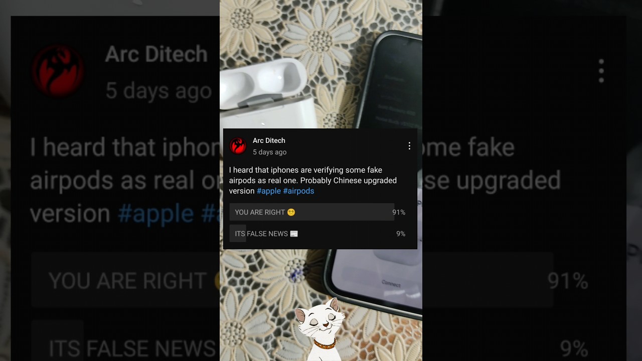 Iphone can't verify these fake Airpods pro #apple #airpods #shorts