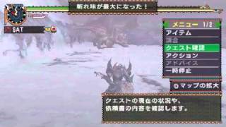 【MHP2G】ファミ通 吹雪を討つもの 非火事場ハンマーソロ 08：59