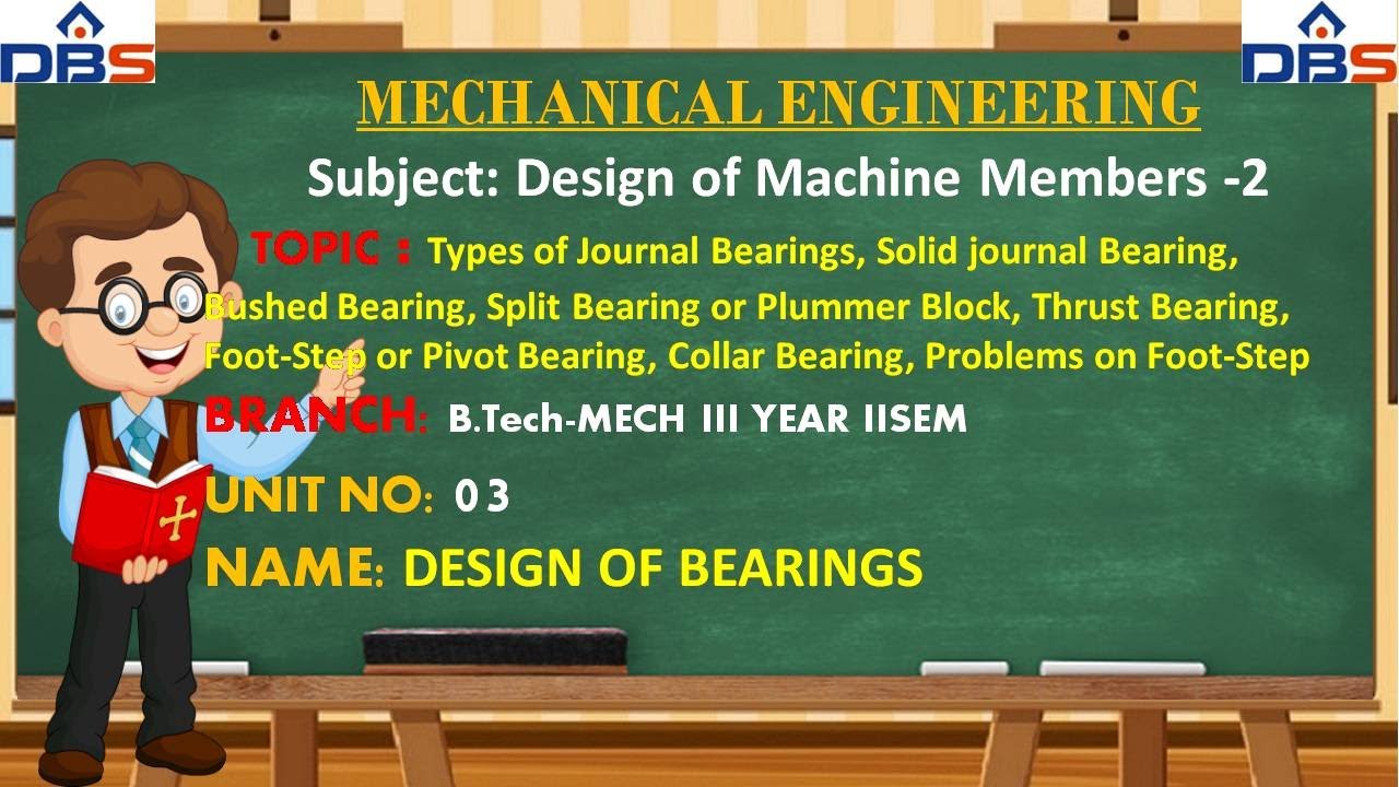 Design Of Bearings | Design Of Machine Members -2 | Mechanical | Online ...