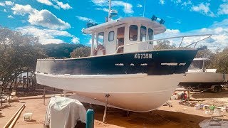 Making the steel trawler turn white