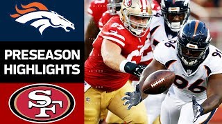 Broncos vs. 49ers | NFL Preseason Week 2 Game Highlights