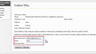 Vytvoření účtu, první přihlášení a změna hesla ve Škole OnLine