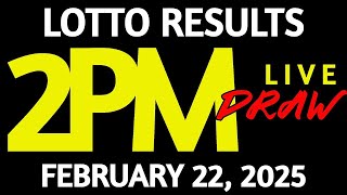 Lotto Result Today 2:00 pm draw February 22, 2025 Saturday PCSO LIVE