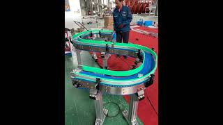 Maxsen Modular belt curved conveyor testing #conveyor #modularbeltconveyor #curvedconveyor