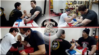 アームレスリング練習会・強人初握り・チームOSSU 1月2024 - Armwrestling Practice in Nagoya city, Japan