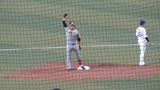 【一挙４点】阪神タイガース・梅野隆太郎の押し出し＆西純矢の走者一掃タイムリー２ベースヒットで勝ち越し～六甲おろし＠バンテリンドーム