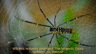 Witness Nature's Architect: The Majestic Giant Golden Orb Weaver || Nephila pilipes.