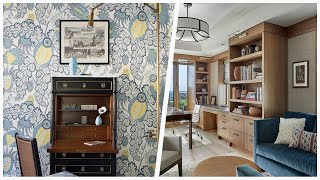 75 Wallpaper Home Office Design Ideas You'll Love 🔴