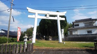 【串木野神社】電車から見える白い大きな鳥居が気になって気になって。【鹿児島　いちき串木野市】