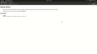 Server Error | Error 500 | PHP Server error