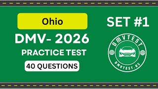 Ohio DMV Practice Test 2026 | 40 REAL TEST QUESTIONS SET #1 | DMV Driving Test | DMV Test 2026
