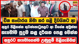 යළි දිවයිනට ආ අනුර පිළිගන්න ගුවන්තොටුපලට ආ විශේෂ අමුත්තා | හැමෝම පුදුම කළ දර්ශන පෙළ මෙන්න