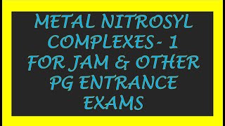 Metal Nitrosyl Complexes-1 JAM