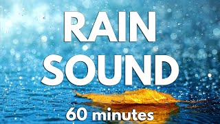 60 minutes of rain with thunders | For relax and deep sleep | Real sound with black screen | ASMR