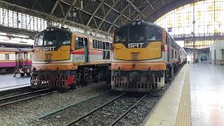 ปู่เจอปู่ GEK 4017 และ 4007 ทำ 208 กับ 278 มาเจอกันที่หัวลำโพง ordinary train 278 \u0026 208 at Bangkok