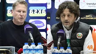 Alanyaspor - Samsunspor maçının ardından teknik direktörler açıklama yaptı