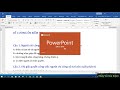 cách chuyển word sang powerpoint không cần cài thêm phần mềm send to microsoft powerpoint từ a z