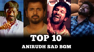 Top 10 Anirudh Sad bgm ringtones 😔💔  Anirudh sad emotional BGM #trending #songs #shorts