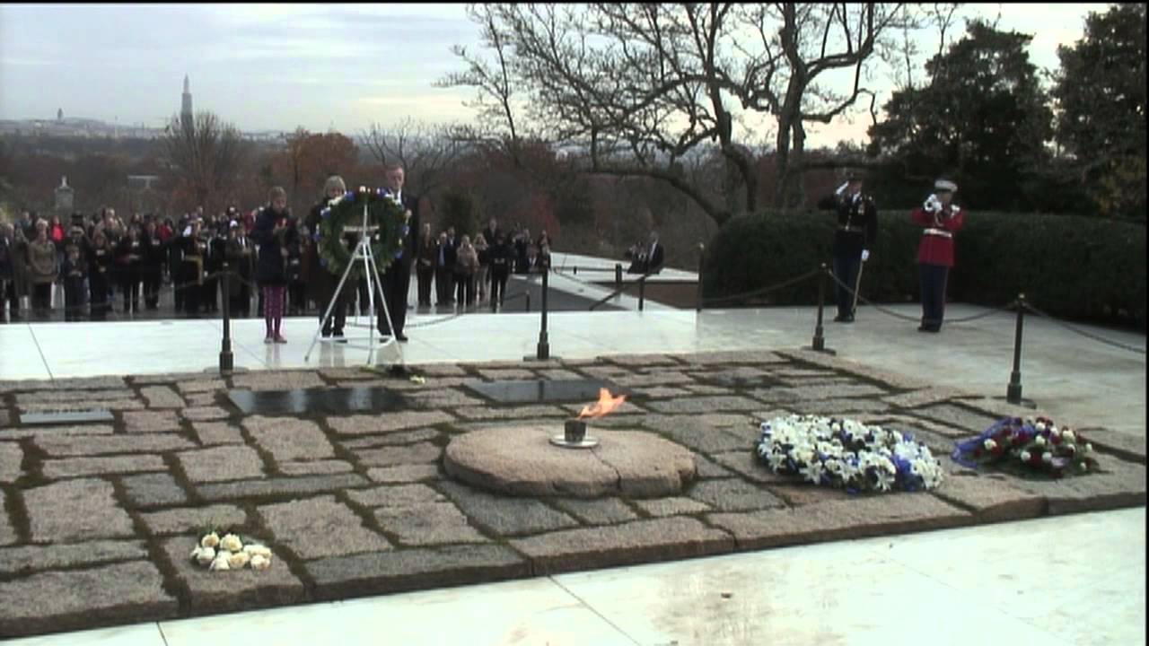 JFK Remembered At Arlington National Cemetery - YouTube