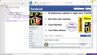 How to Add link to Image in html | HTML | Lec-40 | Bhanu Priya