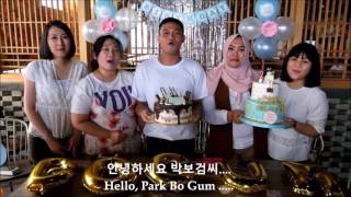 [FANPROJECT] FOR PARK BO GUM ( 박보검 ) 25th BIRTHDAY \